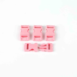 1 SET, PARACORD KLİPS, ÇANTA, TAKI, TASMA, BİLEKLİK KLİPSİ, ŞEKER PEMBE RENK, İÇ GENİŞLİĞİ: 1 CM - 2