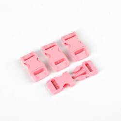 1 SET, PARACORD KLİPS, ÇANTA, TAKI, TASMA, BİLEKLİK KLİPSİ, ŞEKER PEMBE RENK, İÇ GENİŞLİĞİ: 1 CM - 4