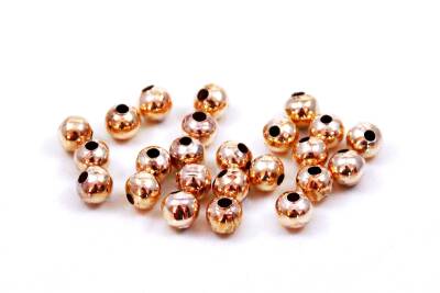 10 Gram - 8 mm, Metal Boncuk, Metal Top Misket, Rose Kaplama - ( 10 Gram : 14-15 Adet Arası ) - 1